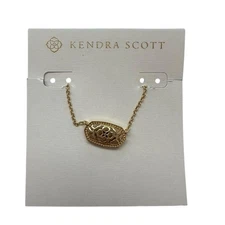 Kendra Scott Adjustable Gold Plated Filigree Pendant Necklace