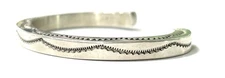 Vintage TAHE Native American Sterling Silver Cuff Bracelet