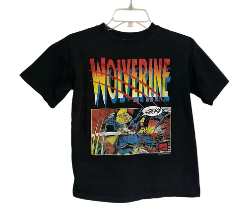 VTG 1993 Marvel WOLVERINE X-MEN “Who’s Next?” Comic Images T-Shirt Boys 14-16