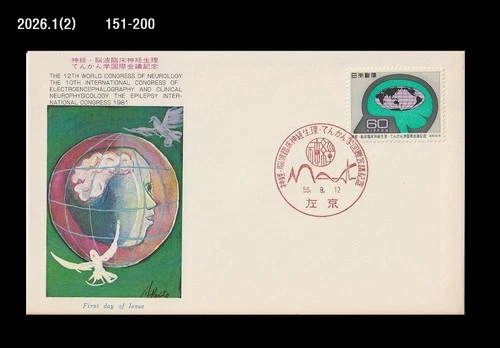 Medicine,Brain,World Congress,WCN, ICECN, & EIC,Japan 1981 FDC,Map,Health