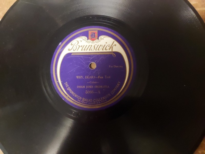 1921 BRUNSWICK Purple lb. 78/Isham Jones Orcnestra..
