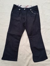 Burberry London Jeans Girls 14 Black Logo Nova Check Trim Cotton Made in Spain