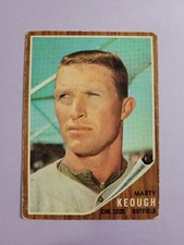 Marty Keough 1962 Topps Baseball # 258 J9501 (EX, Small Creases, Corner Wear)