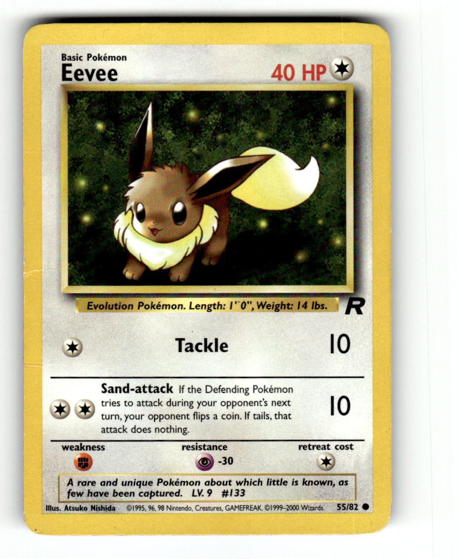 2000 Pokemon TR Eevee Unlimited 55/82