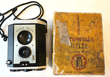 Vintage Brownie Reflex Synchro Camera-not tested Eastman Kodak-original box