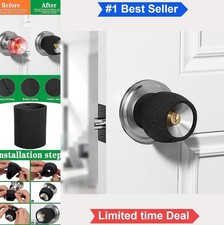 4 Pack Round Door Knob Covers Anti Scald Protector Neoprene Rubber Universal Fit