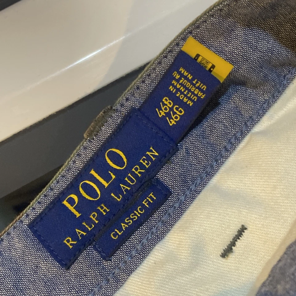 Polo Ralph Lauren 男式迷彩 Chino 经典合身平前短裤 46B 码全新带标签 A69 — 第 4/4 张图片