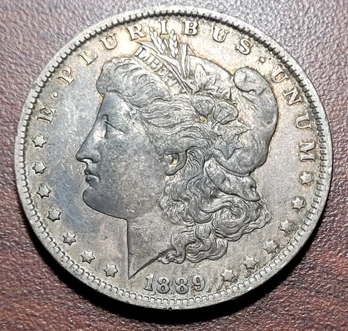 1889-O Morgan Silver Dollar Choice VF+ near EF XF Original Toning 90% Silver