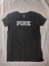 Victoria’s Secret Pink Basic Black Tee. Size Medium. Loungewear