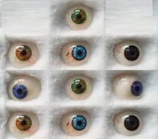 Human Prosthetic Eye - Antique Artificial Mix Color Eye Set Of 10 Pcs