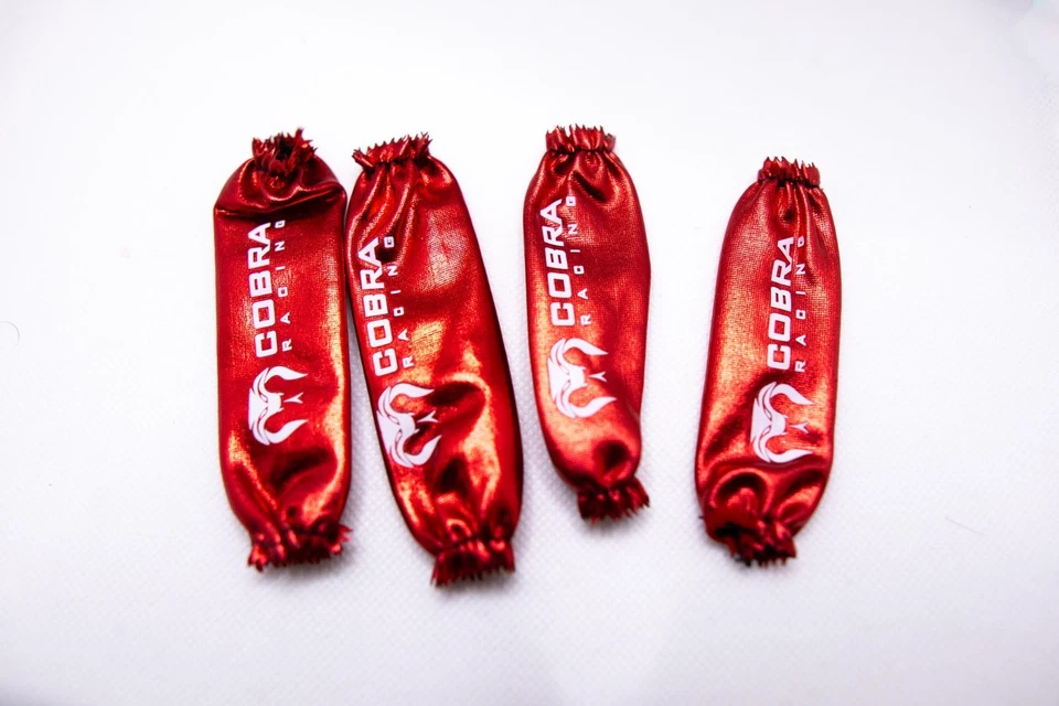 Waterproof Shock Dust Covers for 1/10 Traxxas Slash, Rustler, Stampede - Red - Image 3 of 4