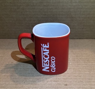 1 Nescafe Clasico Red Cup Mug Coffee Ceramic Collectible 8oz
