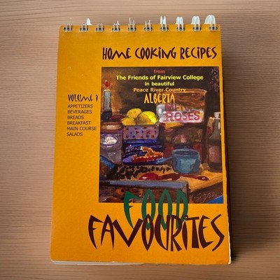 Fairview Alberta Canada Cookbook College Vintage AB Ethnic Alumni Casserole Meal