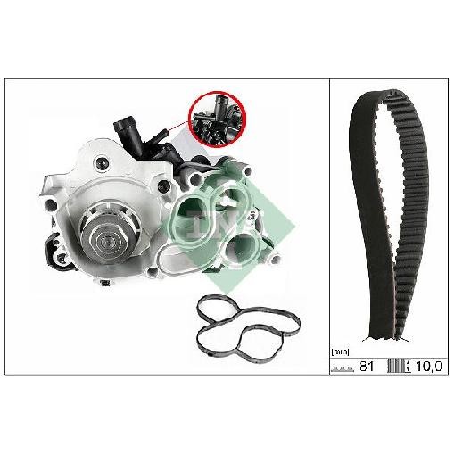 Wasserpumpe + Zahnriemensatz FüR Seat Toledo KG3 1.6 15 Bis 19 INA QualitäT Cwva-image