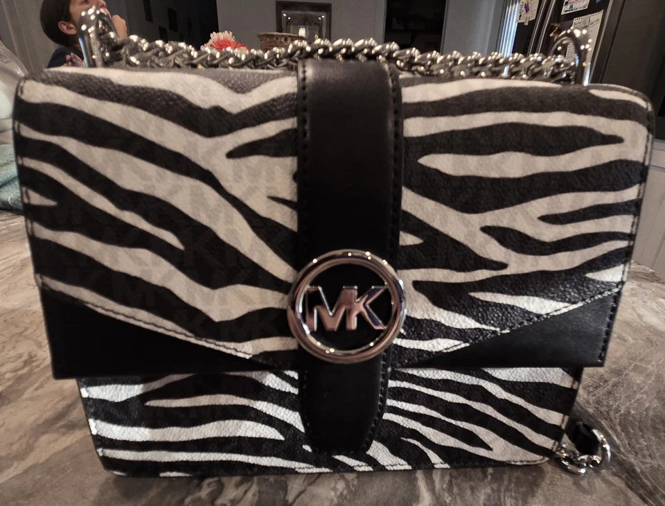 Michael Kors Zebra Print Tote Purse Unisex