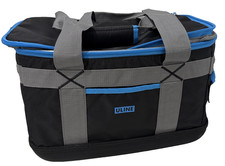 Bolsa refrigeradora grande aislada ULINE negra azul modelo S-22569BLU 26 QT - 36 latas