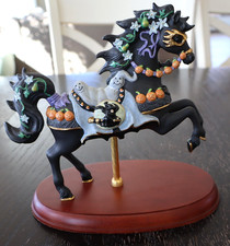 Lenox Carousel Horse Halloween Black 2000 Gho...