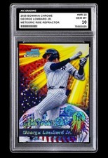 2025 Bowman Chrome George Lombard Jr. Refractor Rookie Card #MR-18 Graded 10. rookie card picture