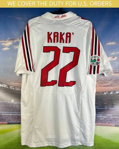 KAKA AC Milan Jersey Home football Soccer shirt 2007 - 2008 Adidas Men Size M