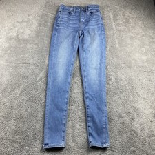 American Eagle Next Level Stretch Super Hi Rise Jegging Jeans Womens 0 R Blue