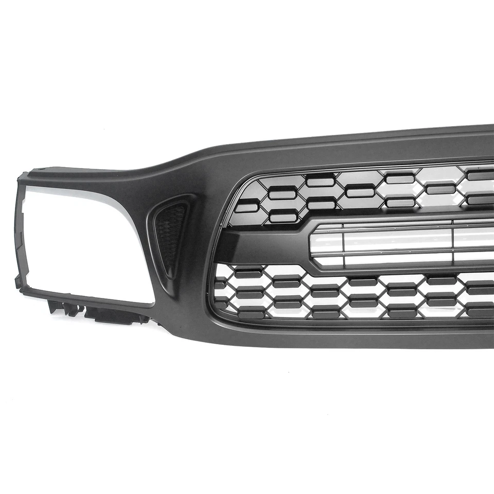 Parrilla superior del parachoques delantero para Toyota Tacoma 2001-2004 negro mate Foto 4 de 4