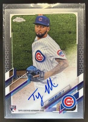 2021 Topps Chrome Tyson Miller Rookie Auto Chicago Cubs #RA-TMI RC