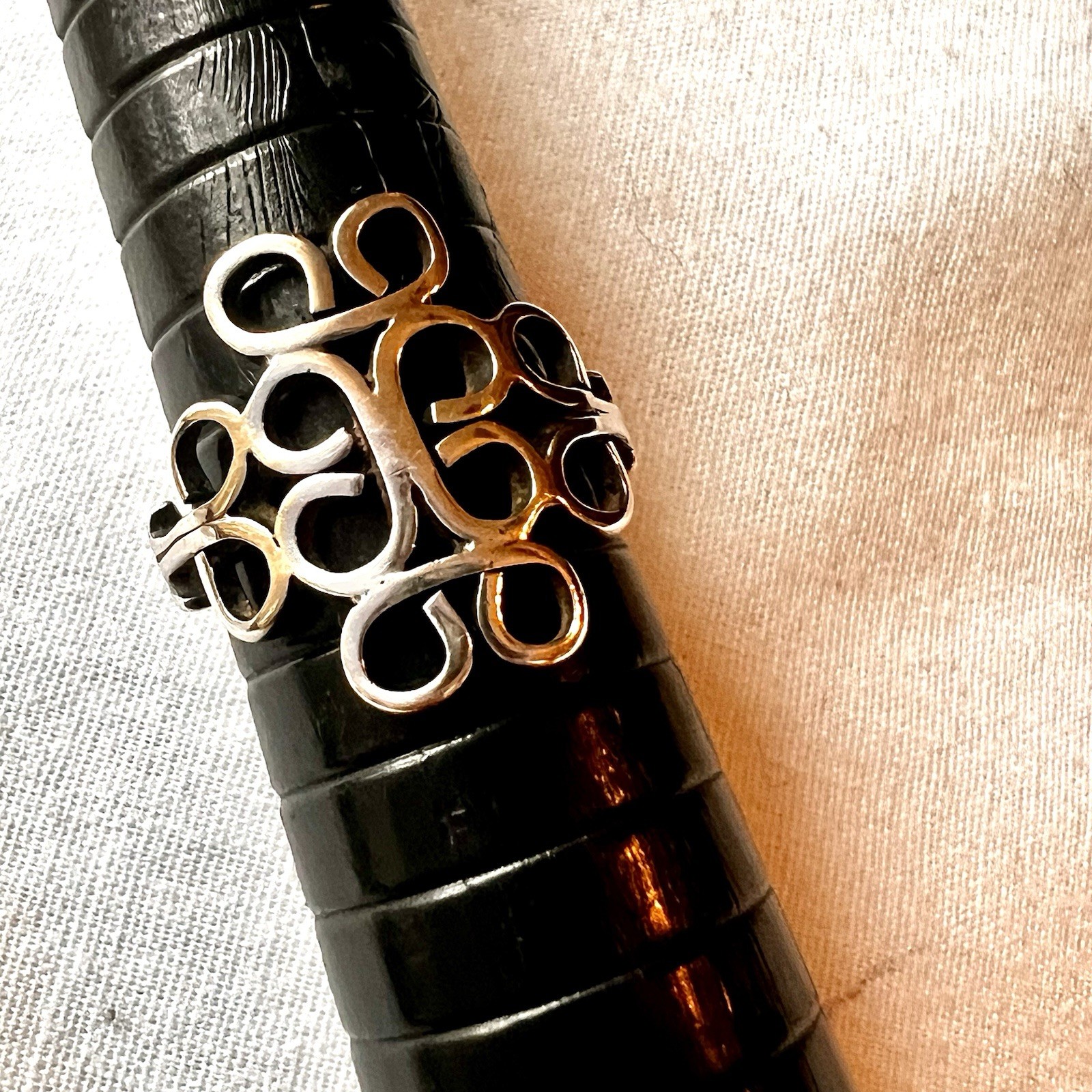 Mexican 925 Scrollwork Openwork  Statement Ring S… - image 12