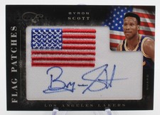 2010-11 Panini Elite Black Box Flag Patches Byron Scott 51 125/149 Patch Auto