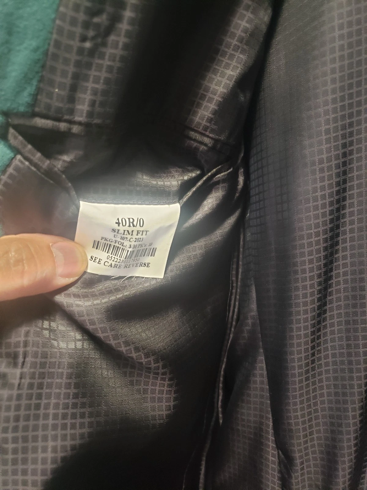 Allure Men Green Velvet Jacket 40 Reg image 1