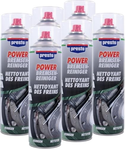 Nettoyant pour freins presto 531583 Sixpack 500 ml avec jet puissant