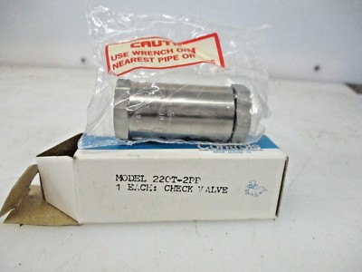 NEW CIRCLE SEAL CHECK VALVE STAINLESS STEEL 220T-2PP