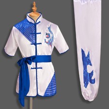 Traditional Chinese Martial Arts Uniform Kung Fu Suit Dragon Embroidery Outfit
