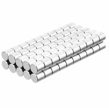 3/16 x 3/16 Inch Neodymium Rare Earth Cylinder Magnets N48 (100 Pack)