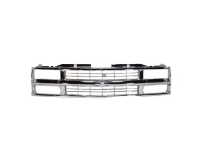 Grille Assembly Chrome For 1994-1999 Chevrolet C1500 K1500 1995-1999 Tahoe