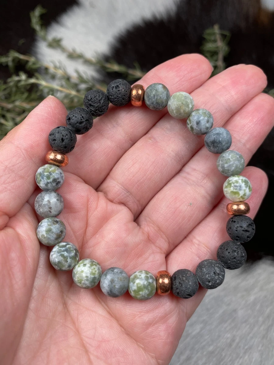 Mens Lava Rock Essential Oil Diffuser Bracelets For Women Natural