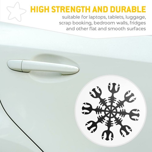 2 x Vinyl Stickers 30cm (bw) - Greek Rune Design Art #35014 - Picture 6 of 8
