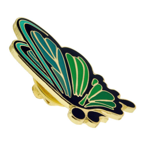 PinMarts punto y coma verde mariposa salud mental prevención del suicidio pasador de solapa - Imagen 2 de 4