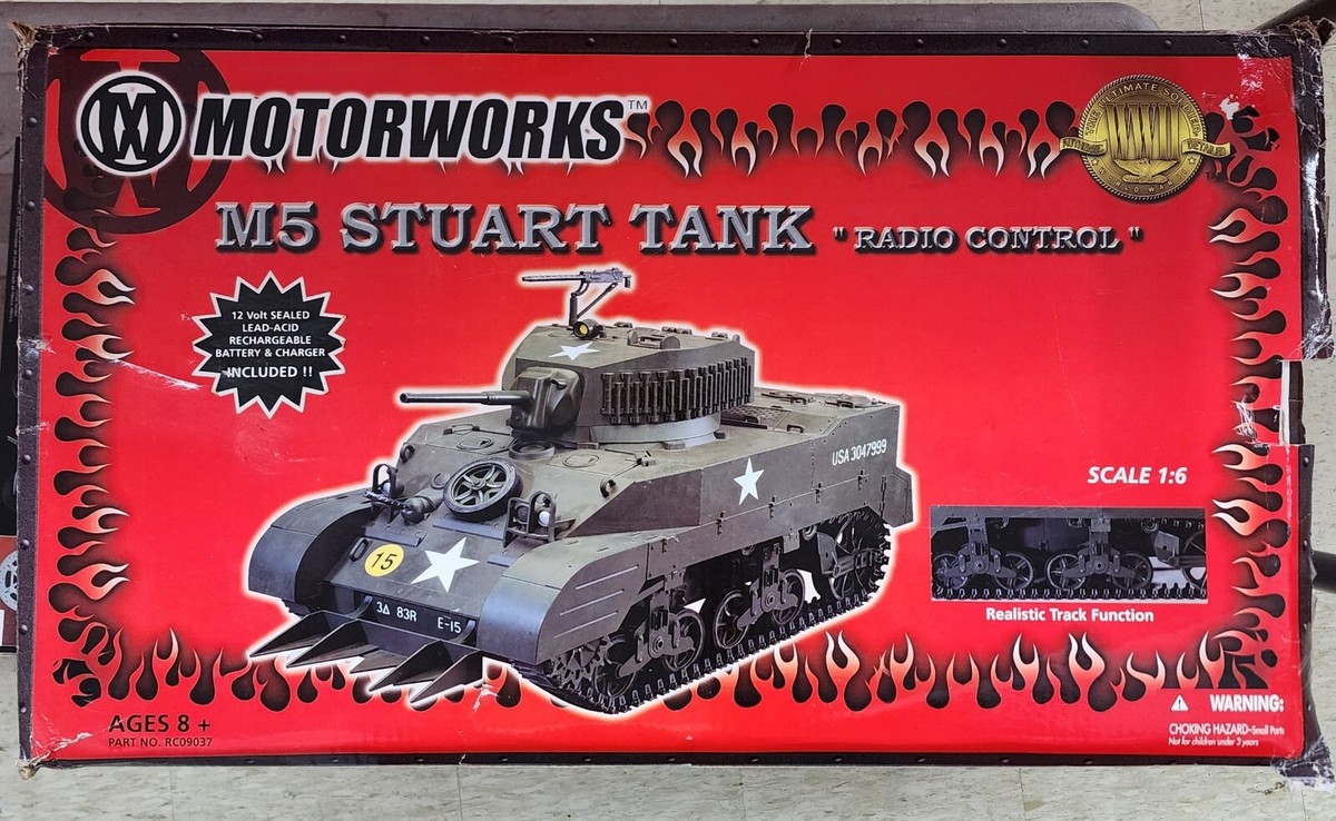 Motorworks 21st Century Toys M5 Stuart Tank 1:6 Scale Brand