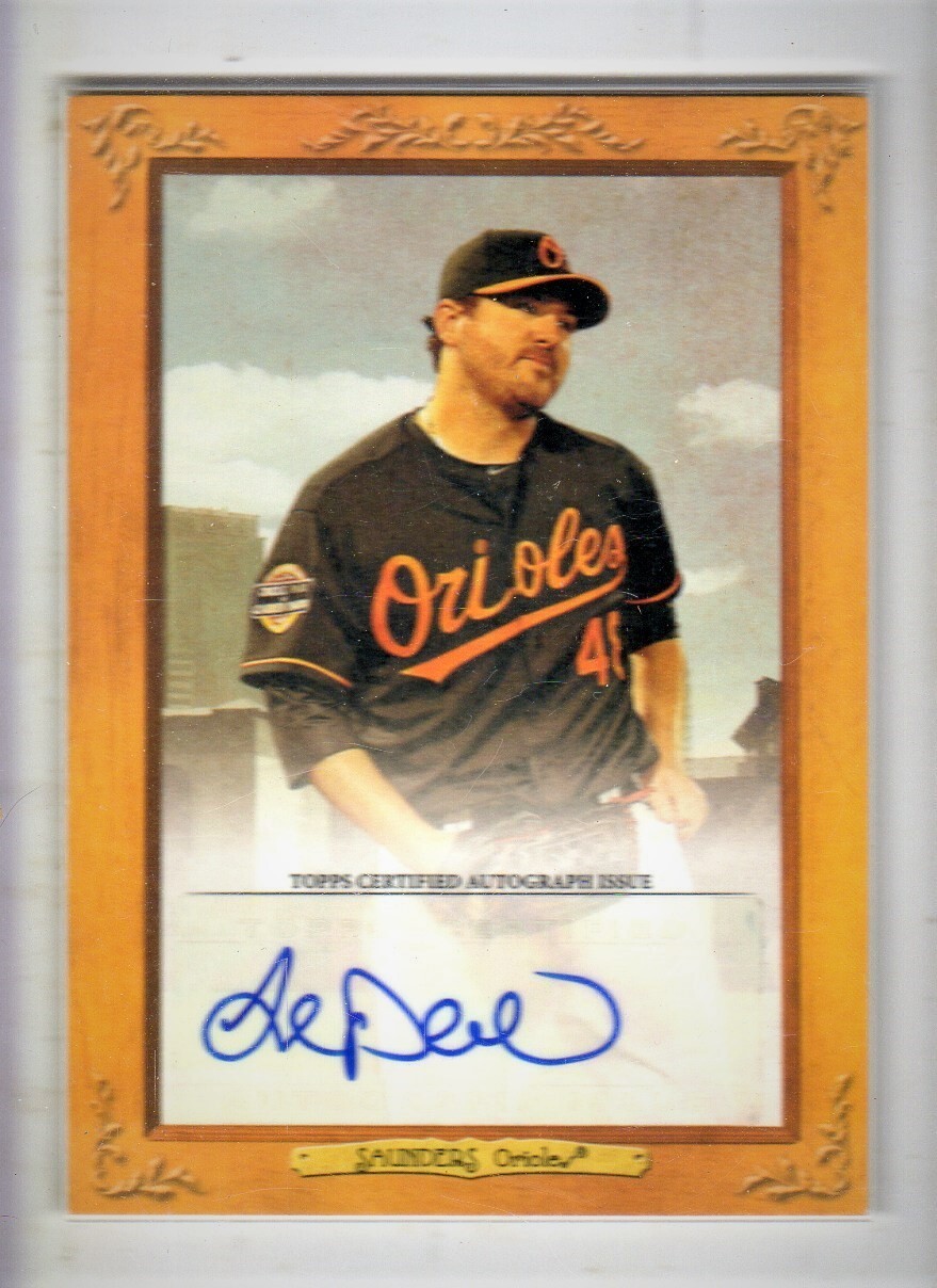 2013 Topps Turkey Red Autograph Auto  #JS Joe Saunders 11/20 NM/MT