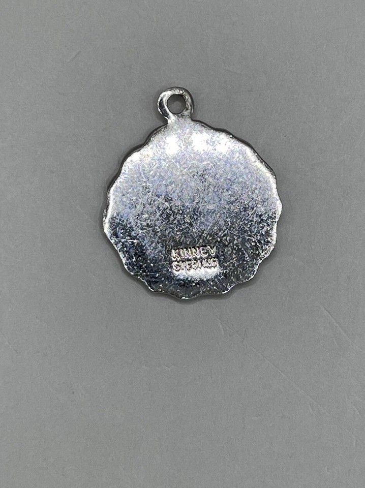 Ciondolo Fascino Argento Sterling 925 Con Testa Indiana Nickel - Moneta Charms .925 Da Gioielleria - Non Adatto A Bracciali Perline, Jump Ring Incluso - 3