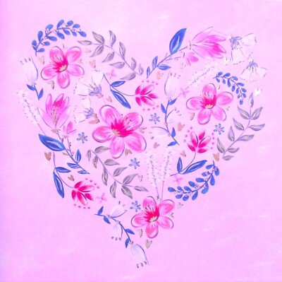 Papyrus NIQUEA.D Floral Heart Blank Any Occasion Greeting Card