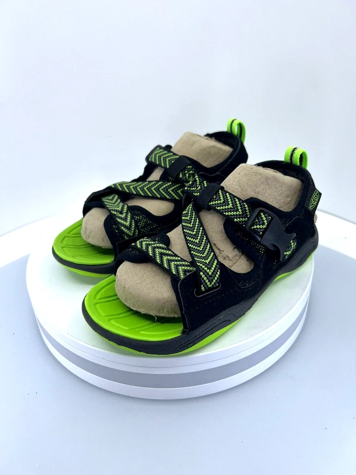 KEEN Toddler  Size 13 Rock Iguana Black Green Water & Hiking Shoes Sandals - Image 2 of 4