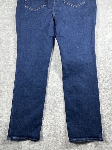 Pantalones de mezclilla Not Your Daughters para mujer 18W Marilyn rectos lavado oscuro NYDJ azules - Imagen 6 de 15