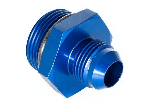Gewindeadapter ORB 16 zu Dash 10 / -10AN / JIC 10 Blau eloxiert 7/8 - 14UNF - Picture 2 of 3