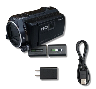 SONY HDR-PJ800 Video Camera Handycam Camcorder w/Battery x2 Tested 
