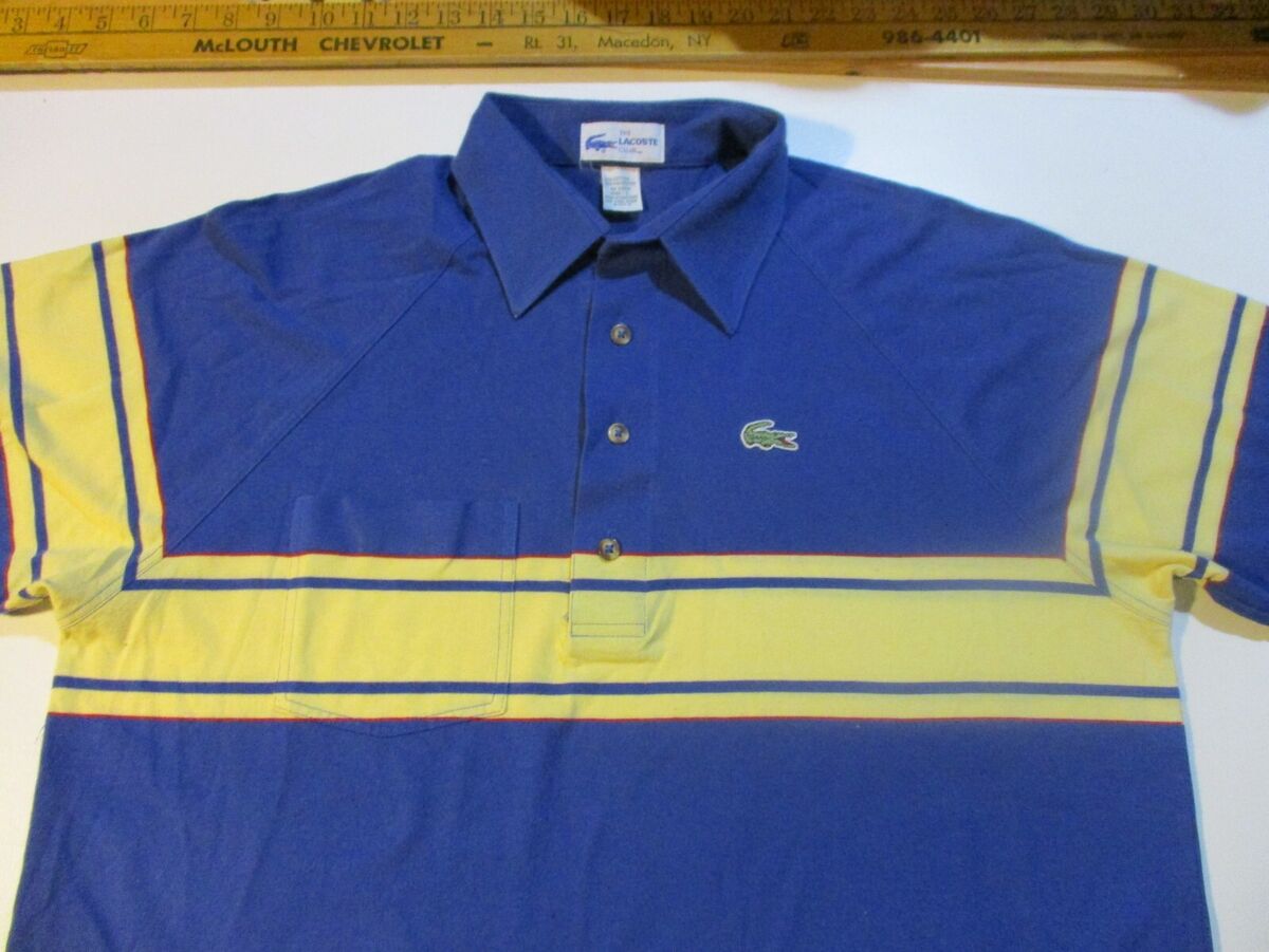 THE LACOSTE CLUB BRAND VINTAGE 1970s GOLF POLO SHIRT LARGE THE LACOSTE CLUB BRAND VINTAGE 1970s GOLF POLO SHIRT LARGE