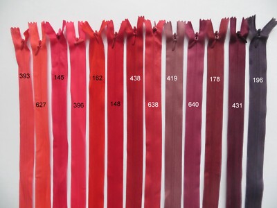 Reißverschluss Nahtverdeckt, Spirale, Länge 50 cm, Nicht Teilbar , in 75 Farben