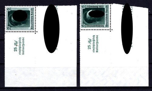 DR-3.Reich Blockmarken With Edge 648,650 Flawless MNH Unstamped (79528