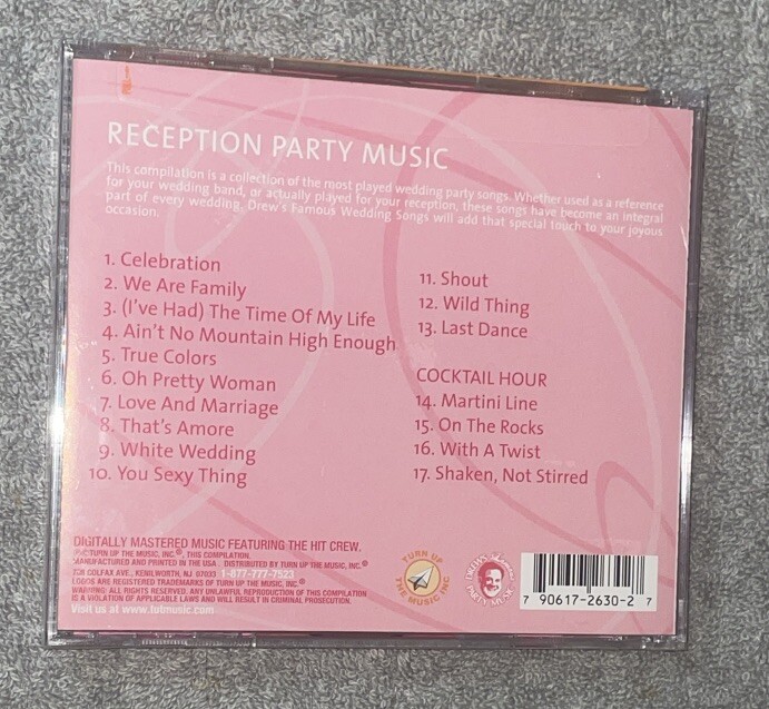 Drew's Famous Wedding Songs Reception Party Music CD NEW *We