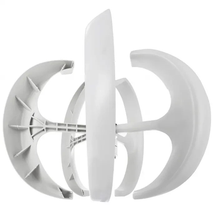 Pales de rechange pour éolienne verticale type lanterne - Lot de 5 pales blanches en fibre